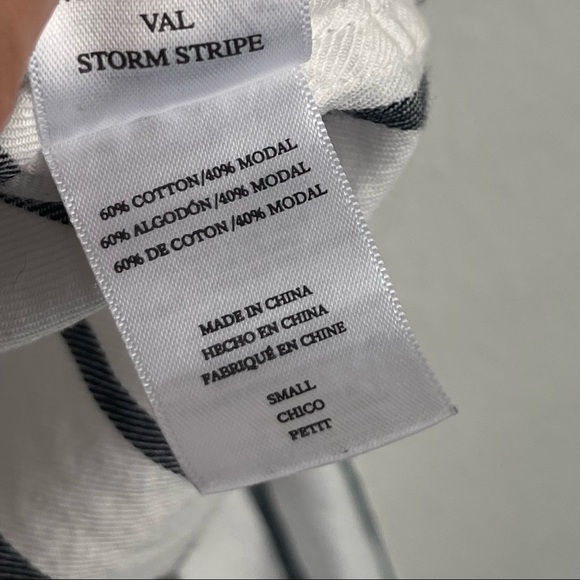 Rails Button Down Striped Tie Front Long Sleeve Shirt - Picture 7 of 7